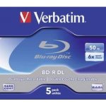 Verbatim BD-R DL 50GB 6x, jewel, 5ks (43748) – Zboží Živě