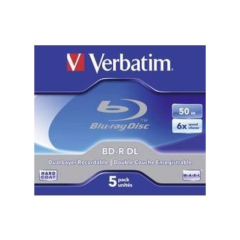 Verbatim BD-R DL 50GB 6x, jewel, 5ks (43748)