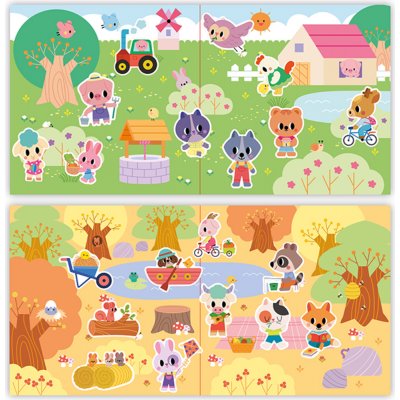 Prelepovateľné samolepky Zvieratká od 2 rokov Janod – Zboží Mobilmania