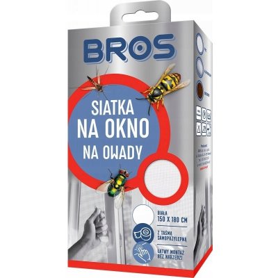 BROS Síť do okna Moskytiéra do okna 150x180 cm bílá – Hledejceny.cz