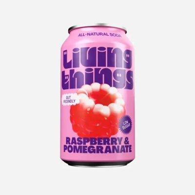 Living Things Soda malina a granátové jablko 12 x 330 ml – Hledejceny.cz