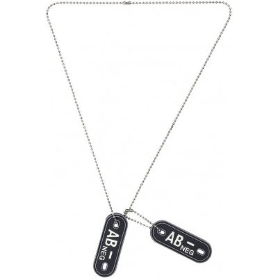 101 INC Dog Tag PVC Krevní skupina AB- negativní – Zboží Dáma