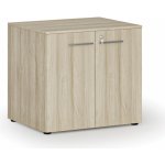 Primo Kancelářská skříň s dveřmi WOOD, 735 x 800 x 640 mm, dub přírodní – Zboží Mobilmania
