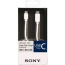 Sony CP-CB100 USB-C na Micro-USB 2.0, 100cm, bílý