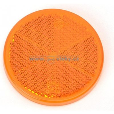 WAS Odrazka 61mm oranžová samolepící | Zboží Auto