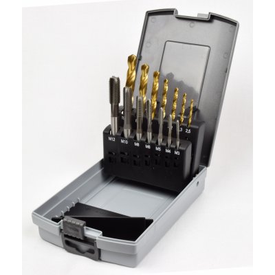 sada M3-M12 HSS strojní závitník s lamačem třísek PN8/1371 lícování 2N – Hledejceny.cz