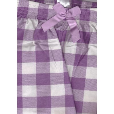 Velké káro pyžamové kalhoty pro dámy kapri tříčtvrteční – Zboží Mobilmania