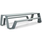 Extremis Jídelní stůl s integrovanou lavicí na obou stranách Hopper Picnic 300, 298x160x74 cm, lakovaný hliník – Zbozi.Blesk.cz