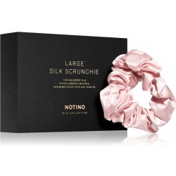 Notino Silk Collection Large scrunchie hedvábná gumička do vlasů Pink 1 ks