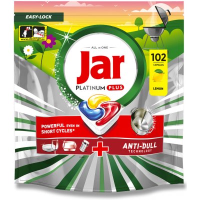 Jar Platinum Plus All In1 Kapsle do myčky Lemon 102 ks – Hledejceny.cz