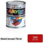 Alkyton hladký lesklý RAL 3000 ohnivě červená 750 ml – Zbozi.Blesk.cz