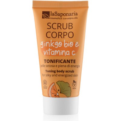 LaSaponaria tělový peeling s bio ginkgo bilobou a vitamínem C 30 ml – Zboží Mobilmania