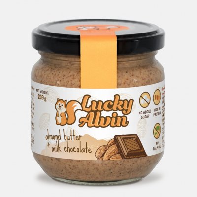 Lucky Alvin Mandle + mléčná čokoláda 330 g