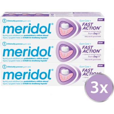 Meridol Fast Action 3 × 75 ml – Hledejceny.cz