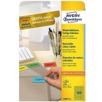 Avery Zweckform L6037-20 etikety 25.4mmx10mm 20 ks žluté – Hledejceny.cz