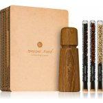 Pepper Field Kampotský Pepř přírodní sada zkumavek s mlýnkem v dárkové krabičce 8 g & 9 g & 10 g – Zboží Dáma