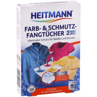 Heitmann Ubrousky do praní pohlcující barvu a nečistotu 20 ks – Sleviste.cz