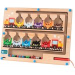 iMex Toys HE0802 Montessori magnetické bludiště ze dřeva učení barev a počítání – Zbozi.Blesk.cz