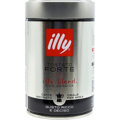 Illy MOKA forte mletá káva 250 g – Hledejceny.cz