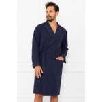 Italian Fashion Gerard pánský bavlněný župan blue – Zboží Dáma