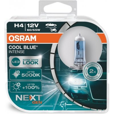 Osram Cool Blue Intense H4 P43t 12V 60/55W 64193CBN-HCB – Hledejceny.cz