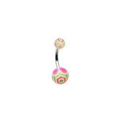 Šperky4U piercing do pupíku banánek BA01019-PG