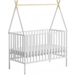 NEW BABY Dětská buková postýlka 120x60 cm bílá Teepee – Zboží Mobilmania