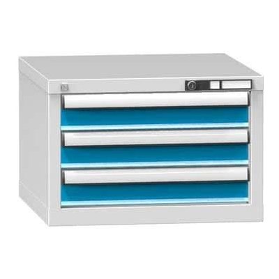 Polak Zásuvková skříň ZA3 578 x 600 x 390 mm šedá-modrá – Zboží Mobilmania