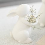 Storefactory Velikonoční dekorace Joar 14 cm, bílá barva, keramika – Zboží Mobilmania