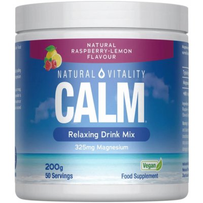 Natural Vitality Calm Relaxační nápojový mix 200 g Malina-citron – Hledejceny.cz