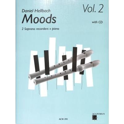 Moods 2 + CD od Hellbach Daniel skladby pro dvě zobcové flétny a klavír – Zbozi.Blesk.cz