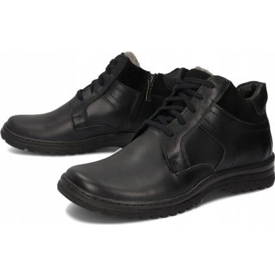 Zimní zateplené kozačky 907 černé – Zboží Mobilmania