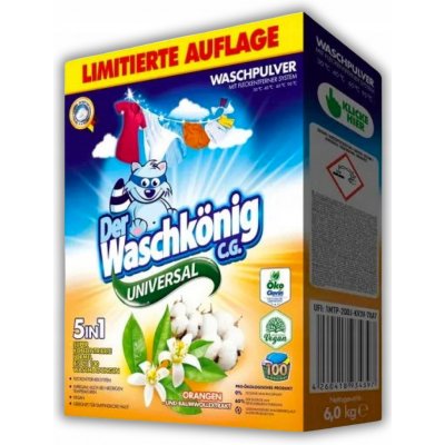 Waschkönig Universal prášek s výtažky extraktu z Pomerančů a bavlny 100 PD 6 kg – Zboží Dáma