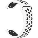 Eternico Sporty Universal Quick Release 20mm Solid Black and White AET-U20SP-BlWh – Zboží Živě