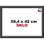 BFHM Plastový rám 59,4x42cm A2 černý – Hledejceny.cz
