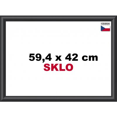 BFHM Plastový rám 59,4x42cm A2 černý – Hledejceny.cz