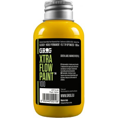 Grog Extra flow paint náplň 100 ml Flash Yellow – Hledejceny.cz