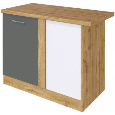 Held Möbel Sorrento 110 x 60 x 86 cm antracit matný dub světlý matný – Zboží Dáma