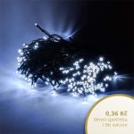 decoLED LED světelný řetěz 40m 200 ledově bílých diod – Hledejceny.cz