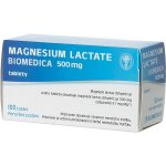 MAGNESIUM LACTATE BIOMEDICA POR 500MG TBL NOB 100 – Zboží Dáma
