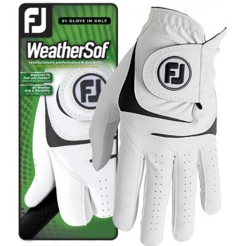 FootJoy WeatherSof Mens Golf Glove Bílá Levá ML