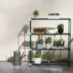 Outsunny Stojan na květiny 89 x 28 x 107 cm | tmavě zelený – Zboží Dáma