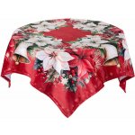 decoDoma Středový ubrus RED POINSETTIA 85x85 cm – Zboží Dáma