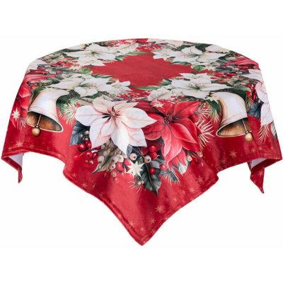 decoDoma Středový ubrus RED POINSETTIA 85x85 cm – Zboží Dáma
