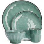 SIAKI Jídelní sada kamenina zelená 16 ks – Hledejceny.cz