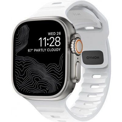 Nomad Sport Strap M/L White Apple Watch Ultra 2/1 49mm 9/8/7 45mm/6/SE/5/4 44mm/3/2/142mm NM01111085 – Zboží Mobilmania