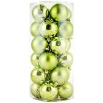 DECOLED Plastové koule prům. 8 cm zelené 12× lesklá 12× matná – Zboží Dáma