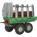Rollytoys Vlečka s kládami Timber Trailer 2 os zelená – Zboží Mobilmania