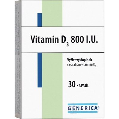 Generica Vitamin D3 800 IU 30 kapslí – Hledejceny.cz