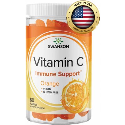 Swanson gumový vitamín C 60 gumáků